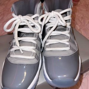 Like new grey Jordan’s  worn 2 times